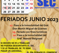 Feriados mes de junio